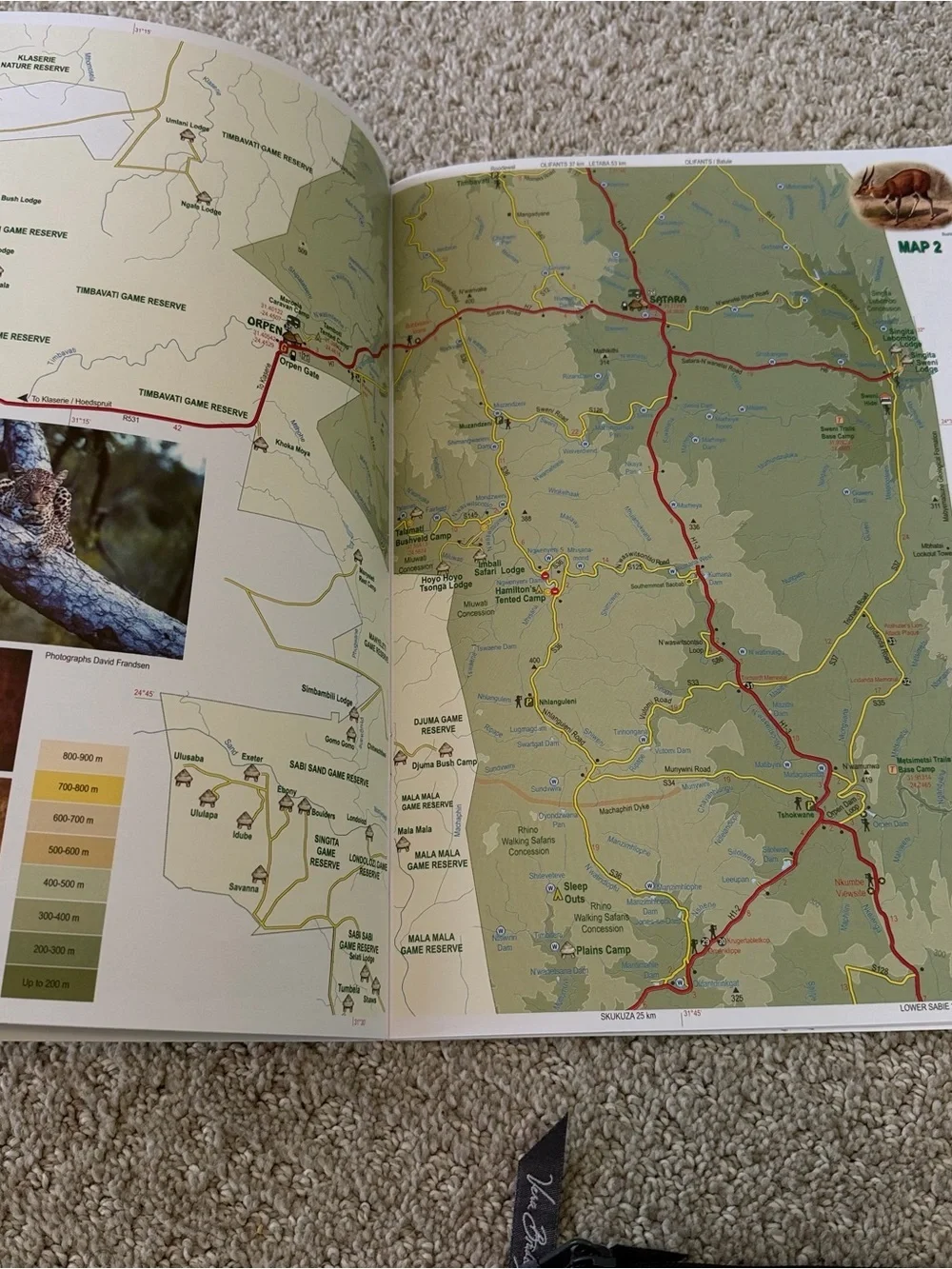 Kruger National Park Guide & Map Travel Animal Guide Book 2007 /2009 Vintage 2x